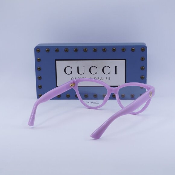 Gucci GG1581O 004 Cat Eye 55mm Eyeglasses - Violet - Picture 10 of 11